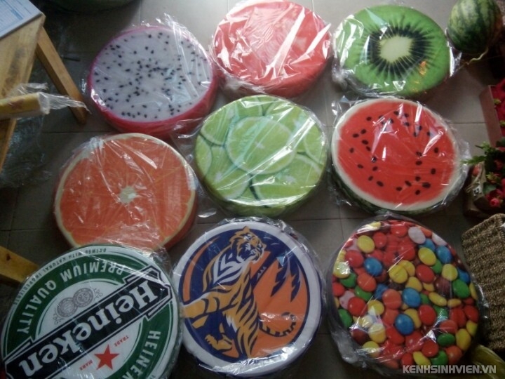 gối ngồi bệt, gối trái cây, gối hoạt hình cho quán cà phê, trà sữa, - 7